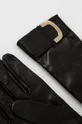 Usnjene rokavice Twinset črna