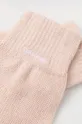 Calvin Klein rękawiczki z domieszką wełny różowy