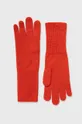κόκκινο Μάλλινα γάντια United Colors of Benetton Γυναικεία