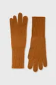 коричневий Вовняні рукавички United Colors of Benetton Жіночий