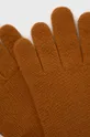 Шерстяные перчатки United Colors of Benetton коричневый