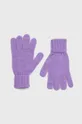 μωβ Γάντια από μείγμα μαλλιού United Colors of Benetton Για κορίτσια