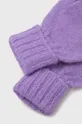 Перчатки с примесью шерсти United Colors of Benetton фиолетовой