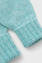 United Colors of Benetton rękawiczki z domieszką wełny 106QCG007.G turkusowy AW22