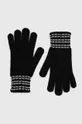 чёрный Детские перчатки с примесью шерсти United Colors of Benetton Для девочек
