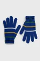 modra Otroške rokavice s primesjo volne United Colors of Benetton Otroški