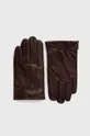 καφέ Δερμάτινα γάντια Karl Lagerfeld Ανδρικά