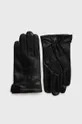 czarny Karl Lagerfeld rękawiczki skórzane Męski