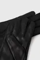 Δερμάτινα γάντια Selected Homme μαύρο