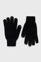 μαύρο Γάντια από μείγμα μαλλιού BOSS Ανδρικά