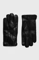 czarny Sisley rękawiczki skórzane Męski
