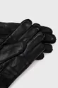 Sisley rękawiczki skórzane czarny