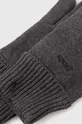 Bavlnené rukavice Superdry sivá