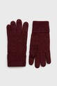 Superdry rękawiczki bawełniane melanż bordowy M9310556A.JKW