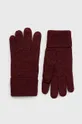 burgundské Bavlnené rukavice Superdry Pánsky