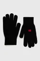 чёрный Шерстяные перчатки HUGO Мужской