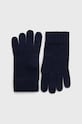 Вовняні рукавички Polo Ralph Lauren вовна темно-синій 710886135002