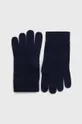 tmavomodrá Vlnené rukavice Polo Ralph Lauren Pánsky