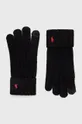 μαύρο Μάλλινα γάντια Polo Ralph Lauren Ανδρικά