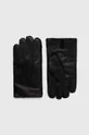 czarny Polo Ralph Lauren rękawiczki skórzane Męski