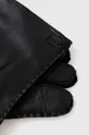 Kožené rukavice Polo Ralph Lauren čierna