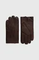 καφέ Δερμάτινα γάντια Polo Ralph Lauren Ανδρικά