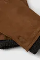 Замшеві рукавички Polo Ralph Lauren коричневий
