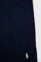 Хлопковый шарф Polo Ralph Lauren тёмно-синий
