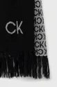 Calvin Klein szalik wełniany czarny