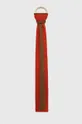 czerwony Sisley szalik z domieszką wełny Damski