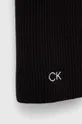 Calvin Klein szalik z domieszką kaszmiru czarny