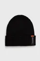 Calvin Klein czapka i szalik z domieszką kaszmiru czarny