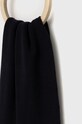 Superdry szalik bawełniany M9310557A.EBS granatowy AW22