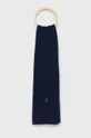 σκούρο μπλε Μάλλινο κασκόλ Polo Ralph Lauren Ανδρικά