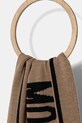 Moschino szalik z dodatkiem wełny M5634.50199 beżowy AW25