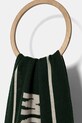 Moschino szalik z dodatkiem wełny M5634.50199 zielony AW25
