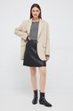 Kožená sukňa Calvin Klein K20K204428.9BYY čierna AW22