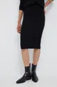 Vlnená sukňa Calvin Klein čierna