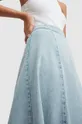Rifľová sukňa AllSaints modrá