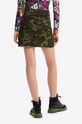 Desigual spódnica bawełniana zielony 22WWFN01