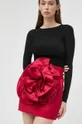 Suknja Elisabetta Franchi crvena