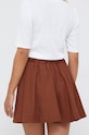 Odzież Sisley spódnica bawełniana 42FFL000Y.068 brązowy