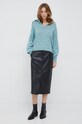 Sisley spódnica 4YMKL000M.100 czarny AW22