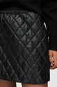 Kožená sukňa AllSaints čierna