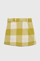 Дитяча бавовняна спідниця United Colors of Benetton 4X5VC000I.G зелений AW22