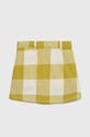 Dievčenská bavlnená sukňa United Colors of Benetton 4X5VC000I.G zelená AW22