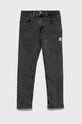 Dječje traperice Tommy Hilfiger bez uzorka siva KB0KB07483.9BYY