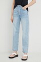 Odzież Levi's jeansy RIBCAGE STRAIGHT ANKLE 72693.0055 niebieski