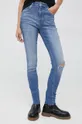 μπλε Τζιν παντελόνι Calvin Klein Jeans Rise Γυναικεία