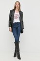 Pinko jeansy 1J10ZU.Y78M granatowy AW22